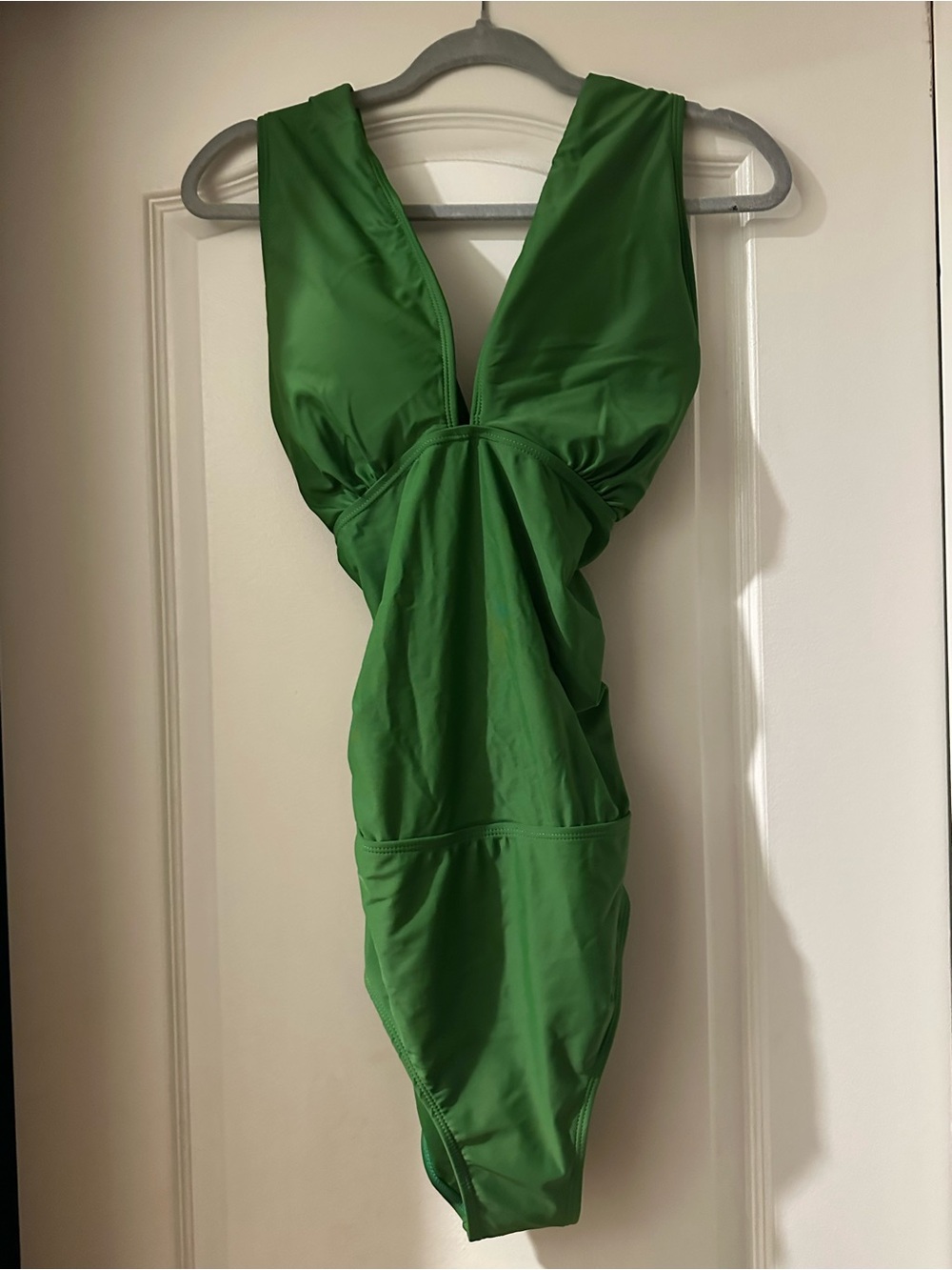 Green V-Neck bathing suit 
Size Large